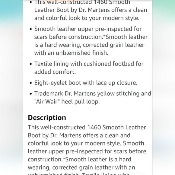 Dr. Martens 1460 Smooth Leather Boot- Clash Pink Smooth - Picture 5 of 11